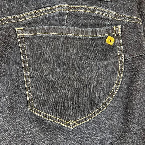 Democracy "Ab"solution Ankle Skimmer Indigo Denim Skinny Jeans Size 16 - Picture 11 of 13